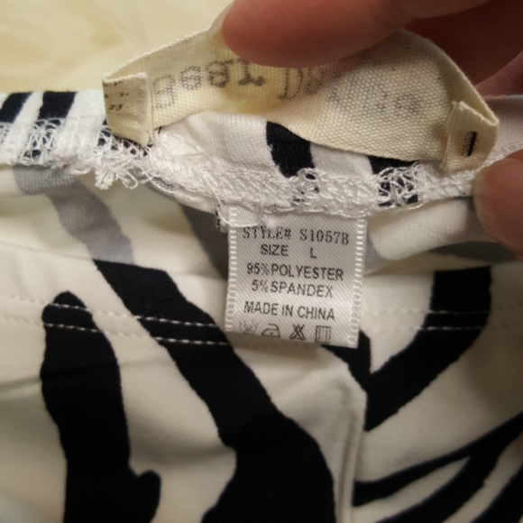 Zebra Print Biker Shorts by Bear Dance - Picture 3 of 3